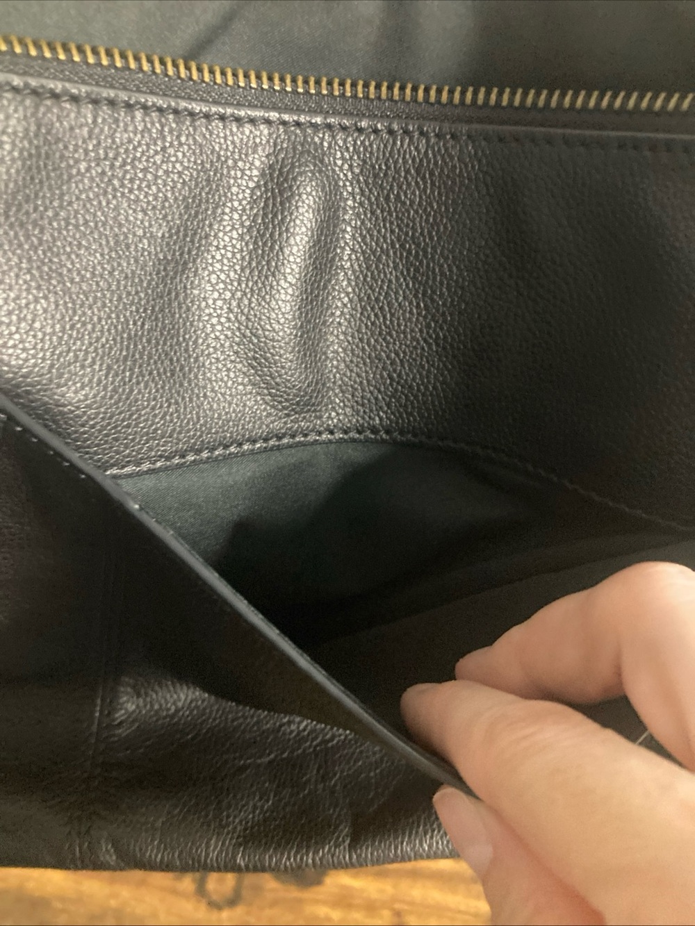FOSSIL Black Crossbody Organizer Handbag Hippie Boho Purse Cowhide Leather - Picture 8 of 16